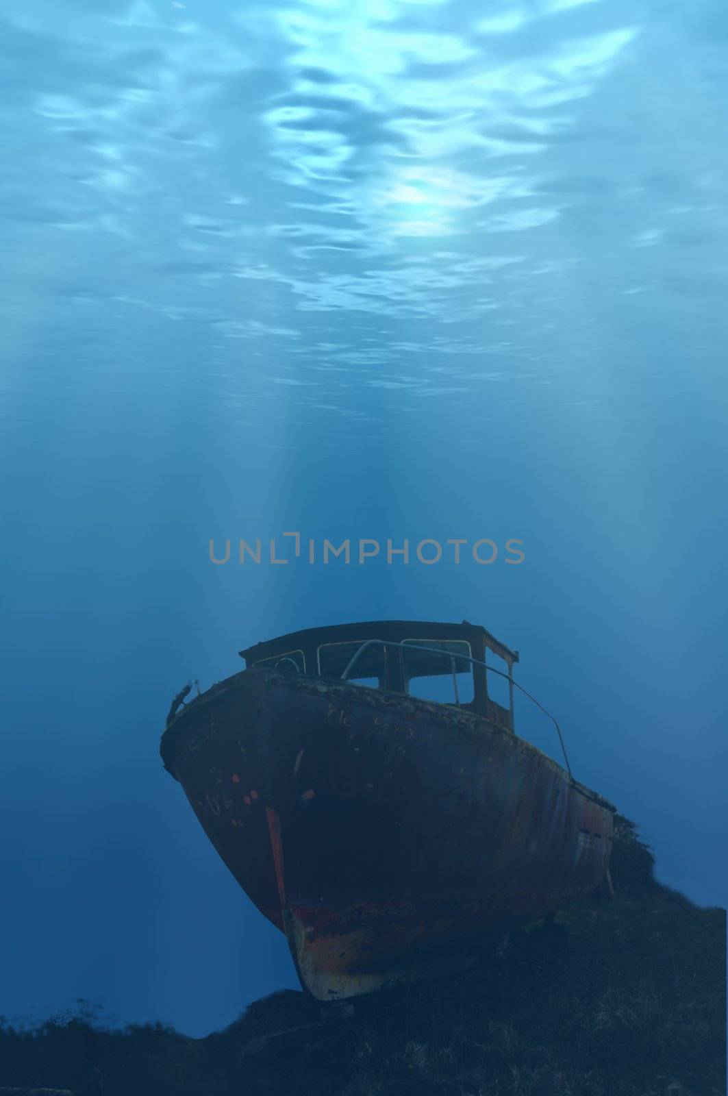 Underwater Boat by Editorial