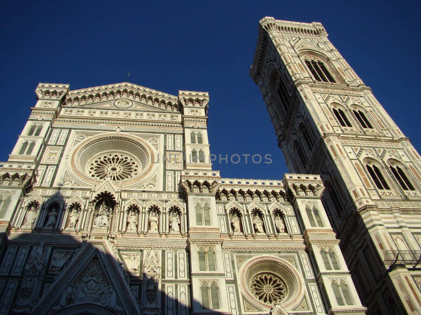 neo-gothic facade of cathedral - Santa Maria del Fiore in Florence.Tuscany.Italy.2008