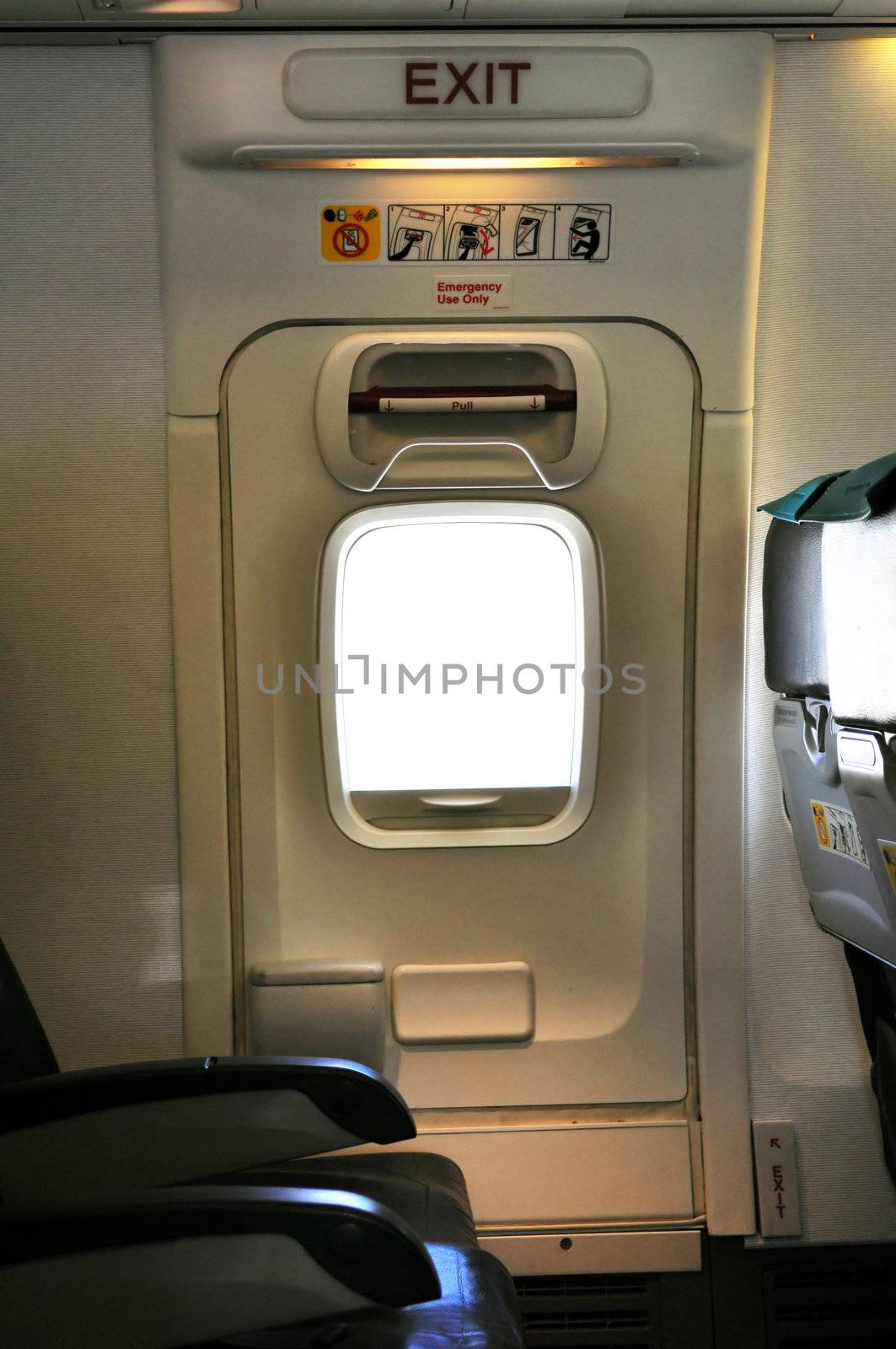 Emergency exit door. by FER737NG