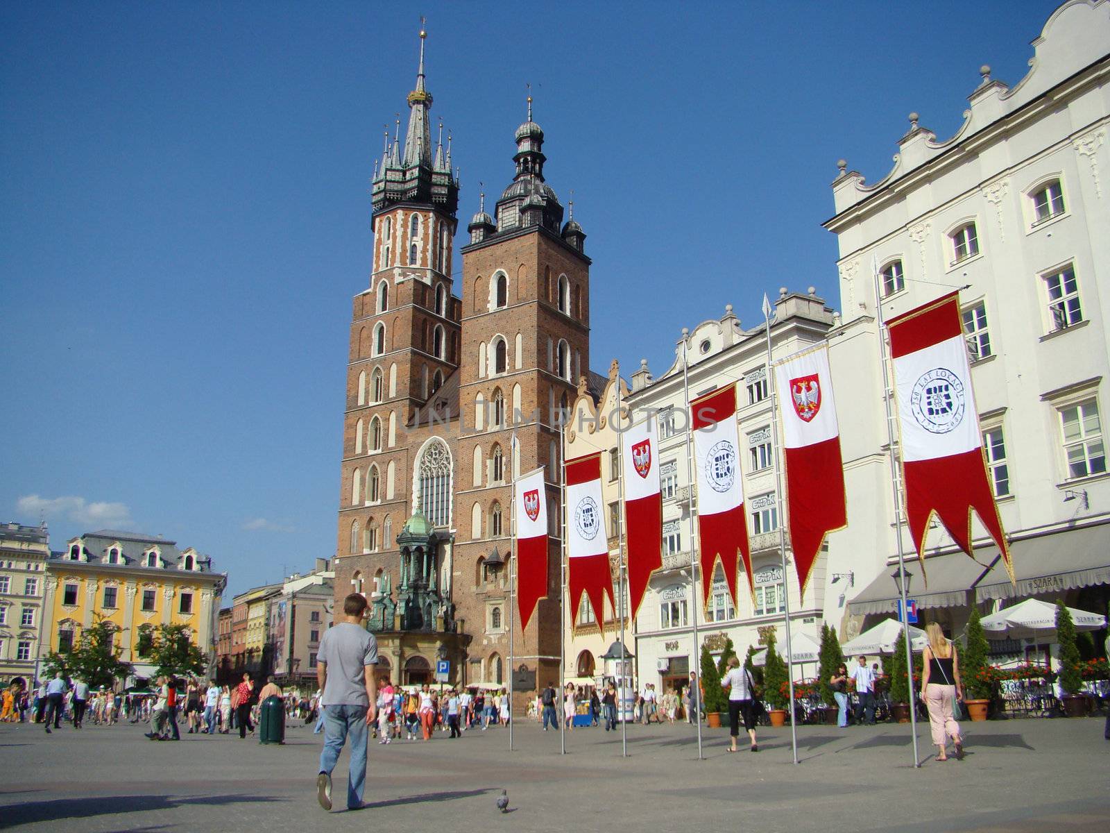 
Main Market Square in Kraków (Polish: Rynek Główny w Krakowie also known as Rynek Krakowski — Kraków Market Square) is the main square of the Old Town Kraków Poland