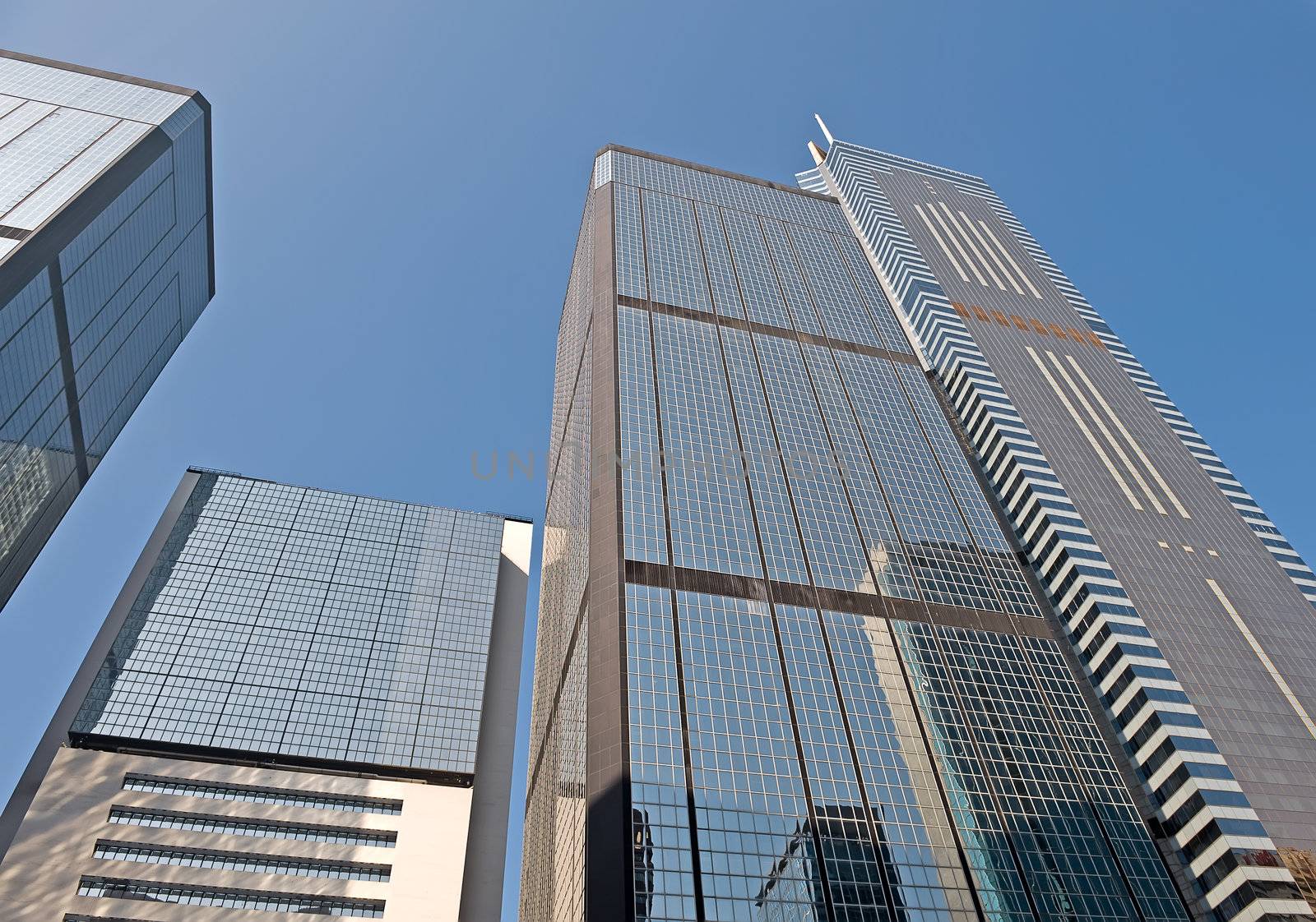 Skyscrapers in Hong Kong by Marcus