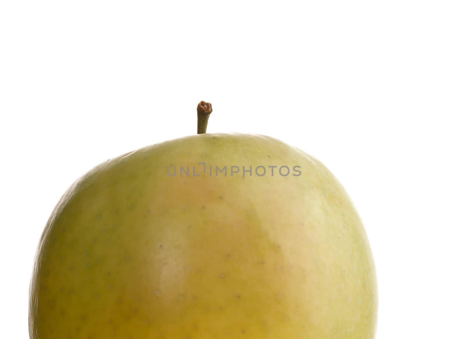 Freshh apple close up image on white background