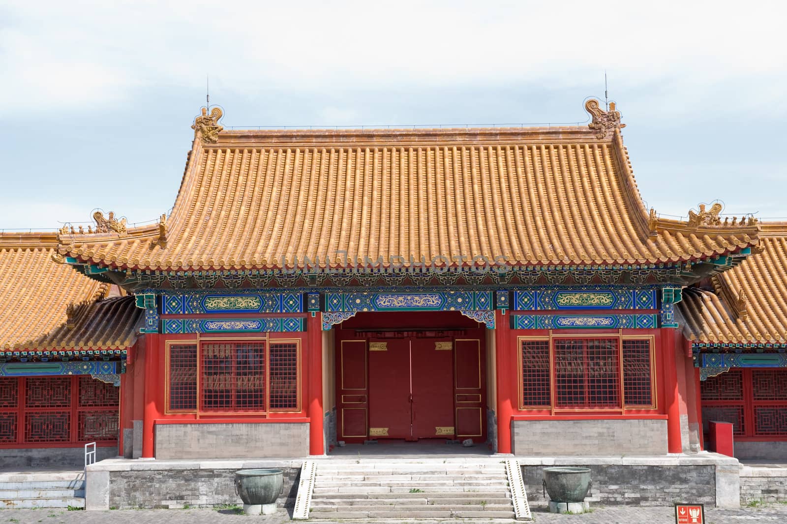 Palace in forbidden city Beijing China