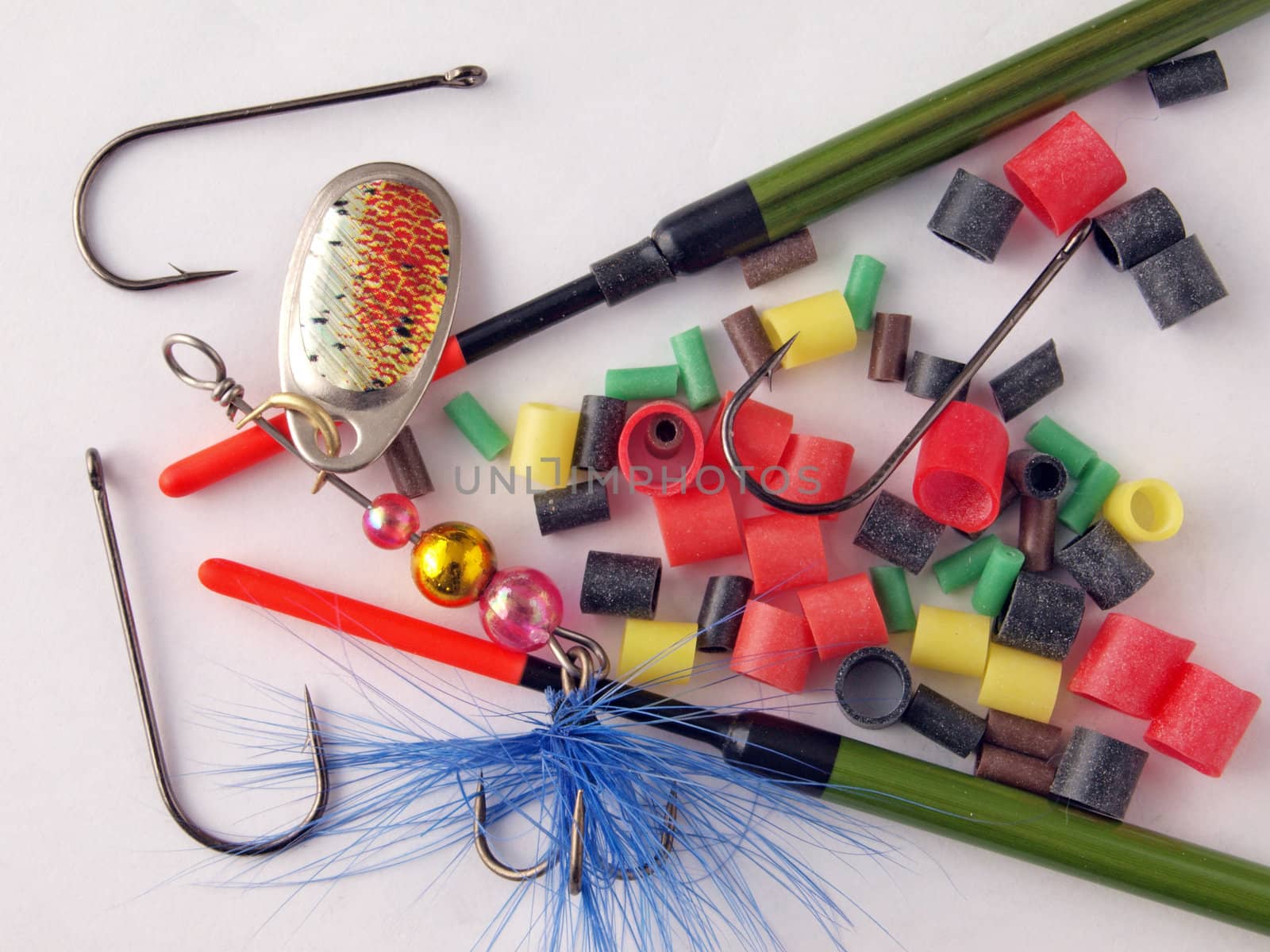 Equipment used by fishermen to catch fish.