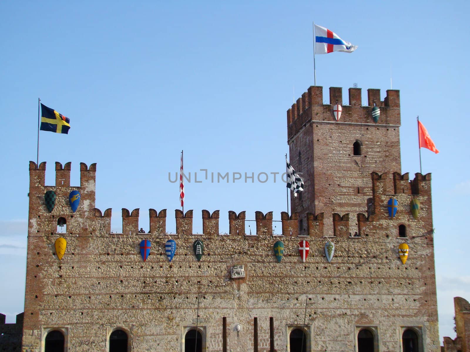 Lower Castle In Marostica
Marostica - town in the province of Vicenza Veneto northern Italy. It is mostly famous for its living chess event and for the local cherry variety. On the photo " Lower Castle".2008