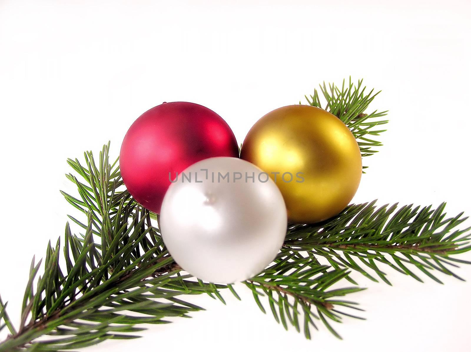 Christmas glass ball isolated     