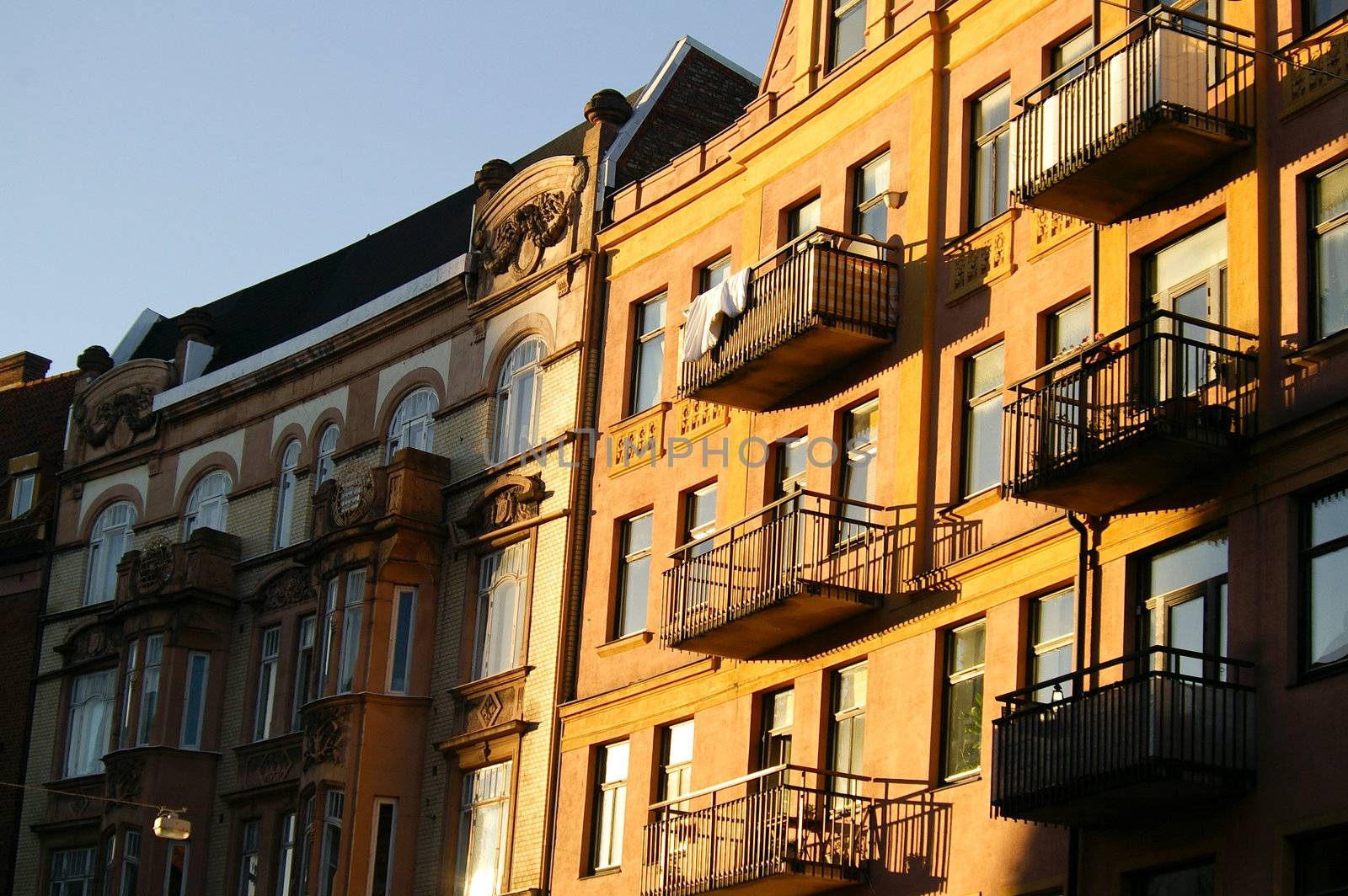 Typical facade building in Malno Sweeden