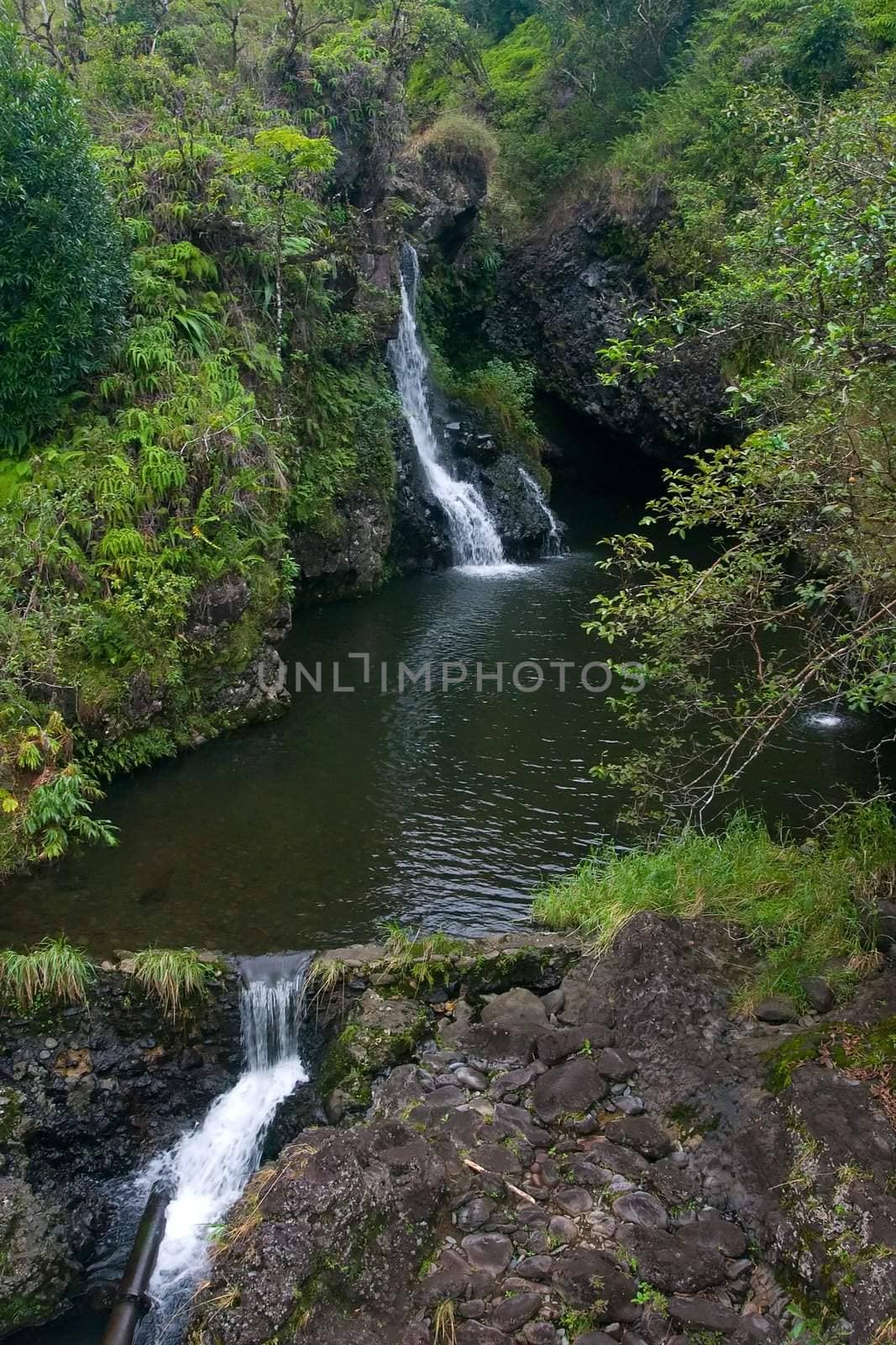 Waterfall on the Road to Hana by melastmohican