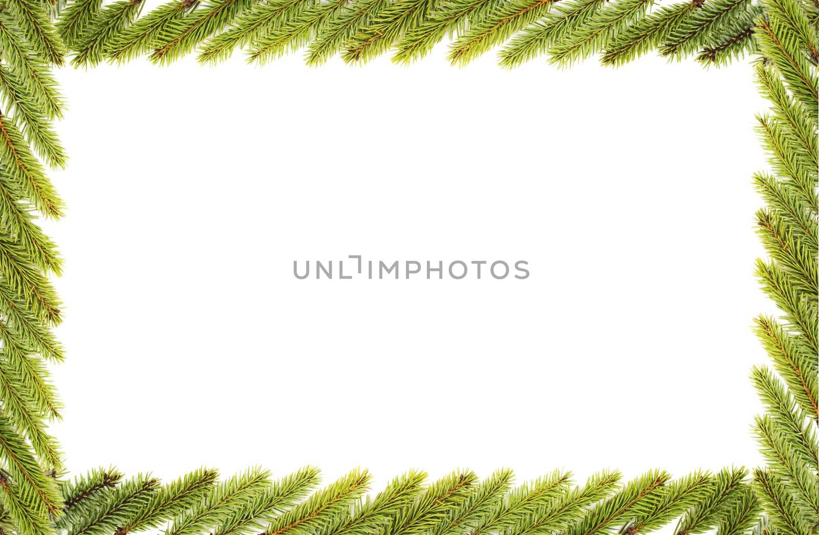 Christmas frame isolated