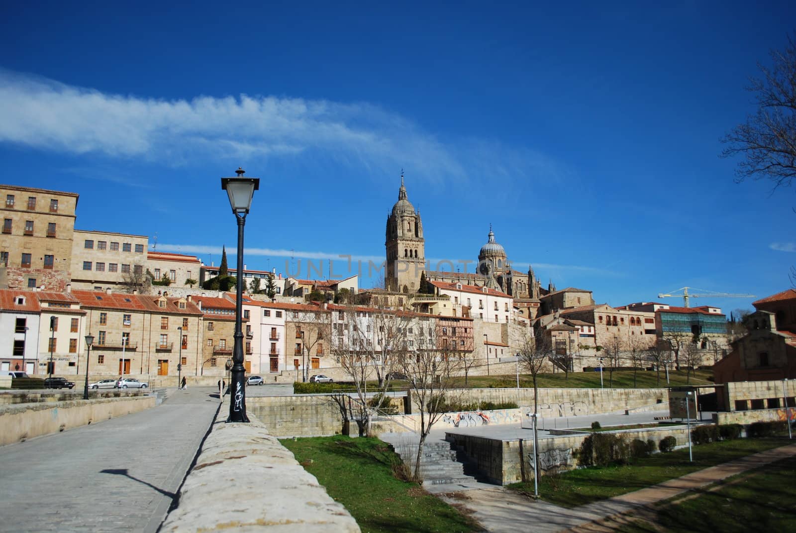 landscape of Salamanca from Puente Romano