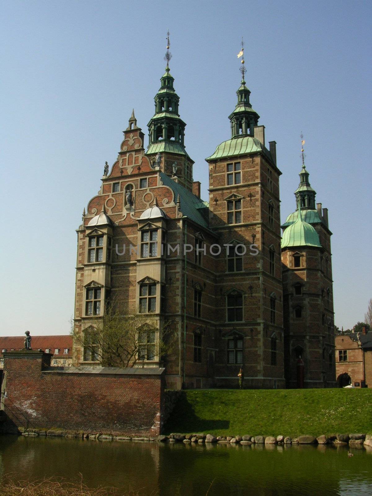 Rosenborg Castle in Copenhagen Denmark