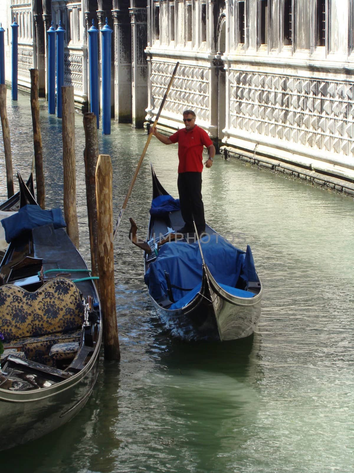 venetian gondoliere,Venice,Italy.