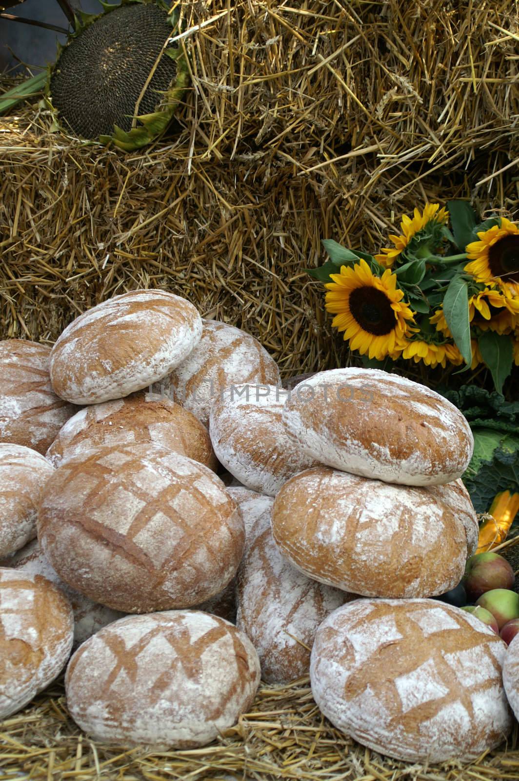 Round countru bread