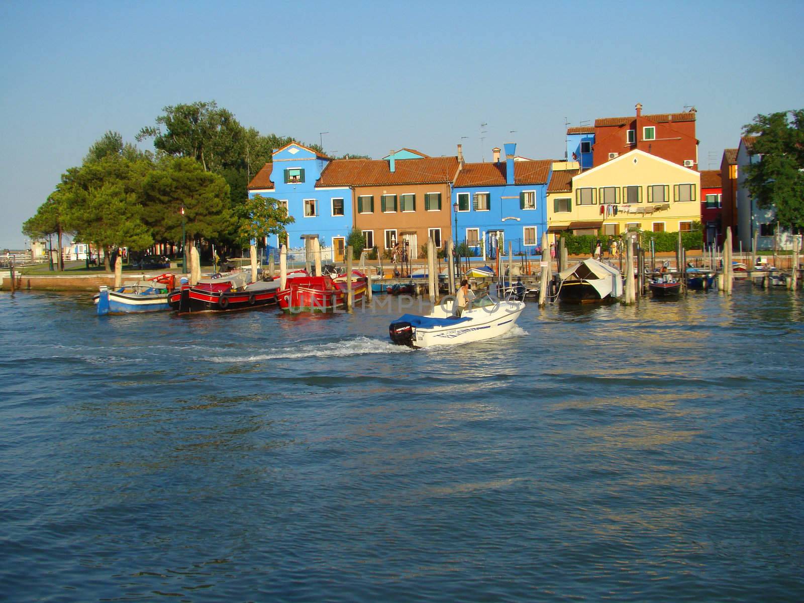  Mazzorbo-  small venetian island, conected with bridge with Burano island. Venice, Italy.        
