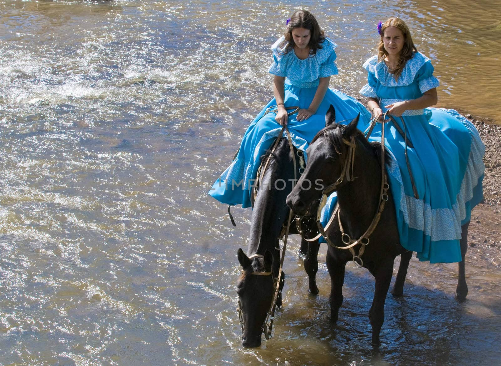 Tacuarembo, MAR. 7: a girls participant in the annual  festival of  "Patria Gaucha" on Mars 7, 2009. The Festival of the Gaucho Culture made in Tacuarembo north Uruguay