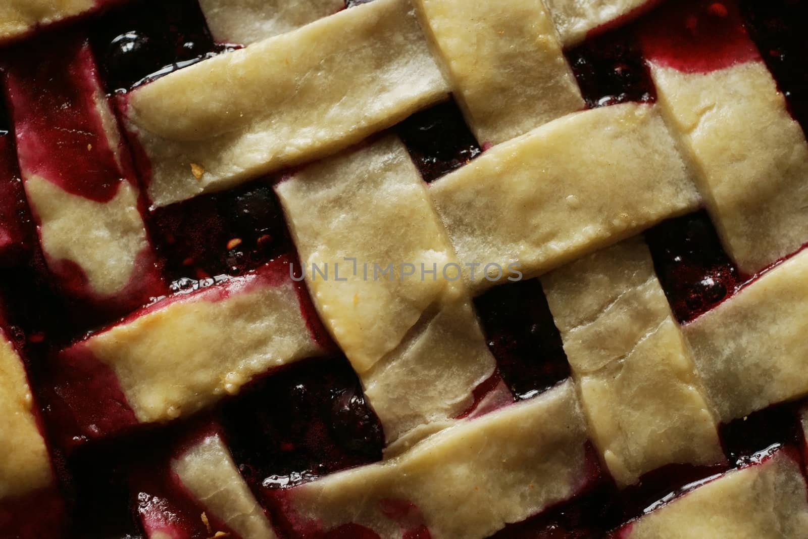 Berry pie wickerwork background