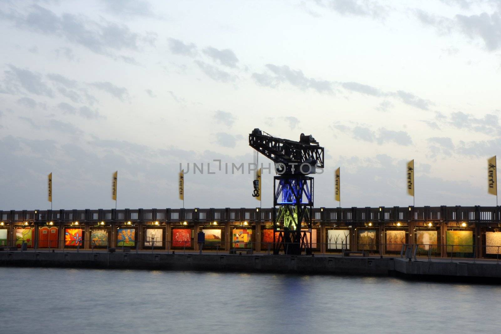 The port of Tel Aviv view