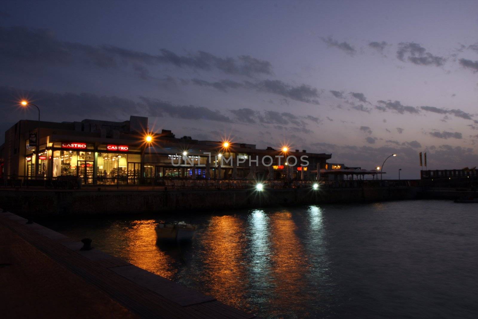 Tel Aviv port view 