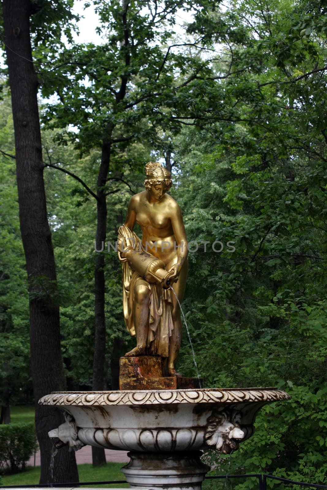 Peterhof park statue