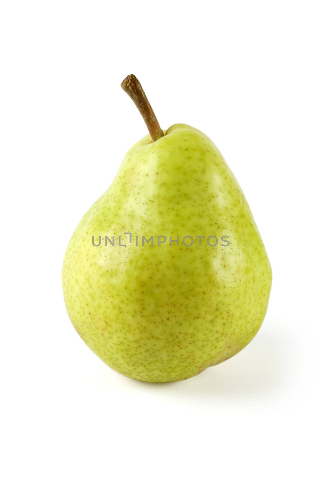 A single pear isolated on a white background. Clipping path included.
