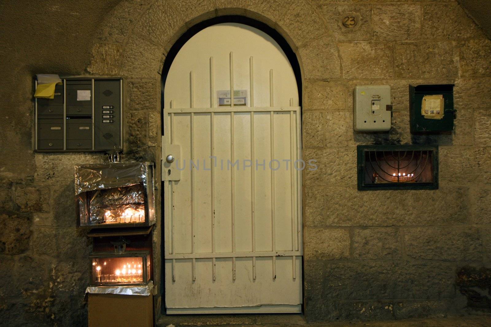 Hannukah at the old city of Jerusalem