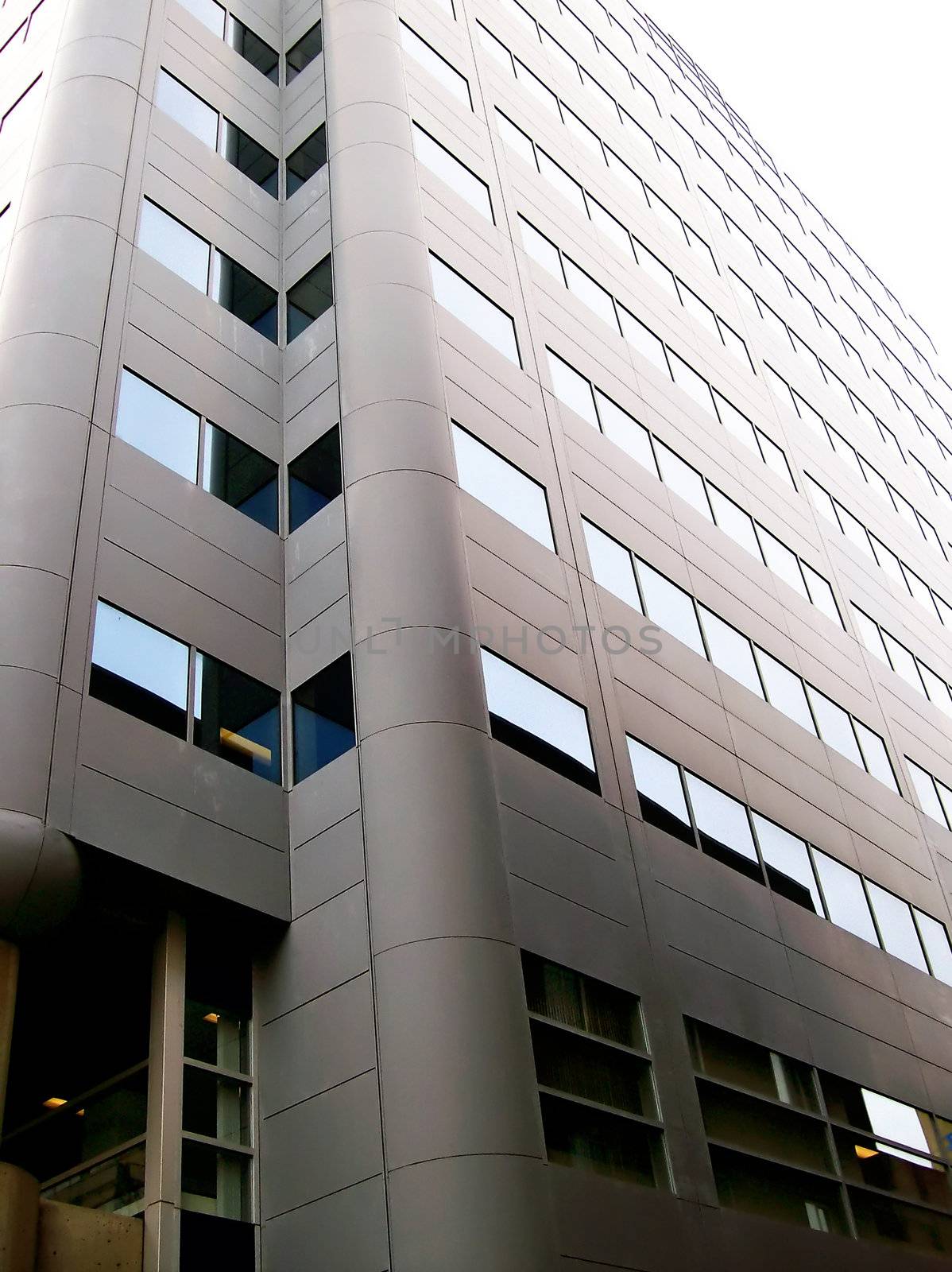 Grey Modern Office Building Vertical by watamyr