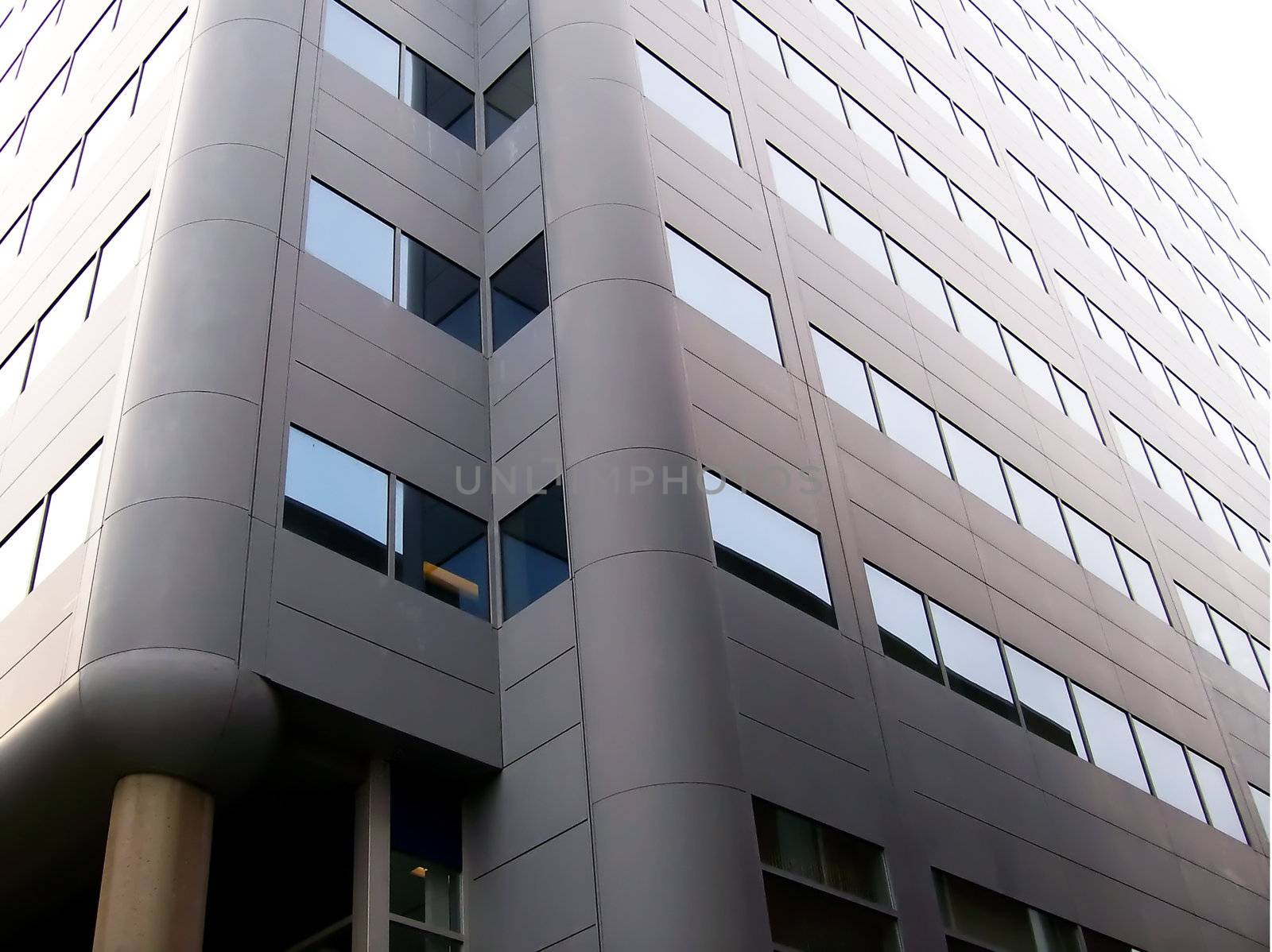 Grey Modern Office Building Horizontal by watamyr