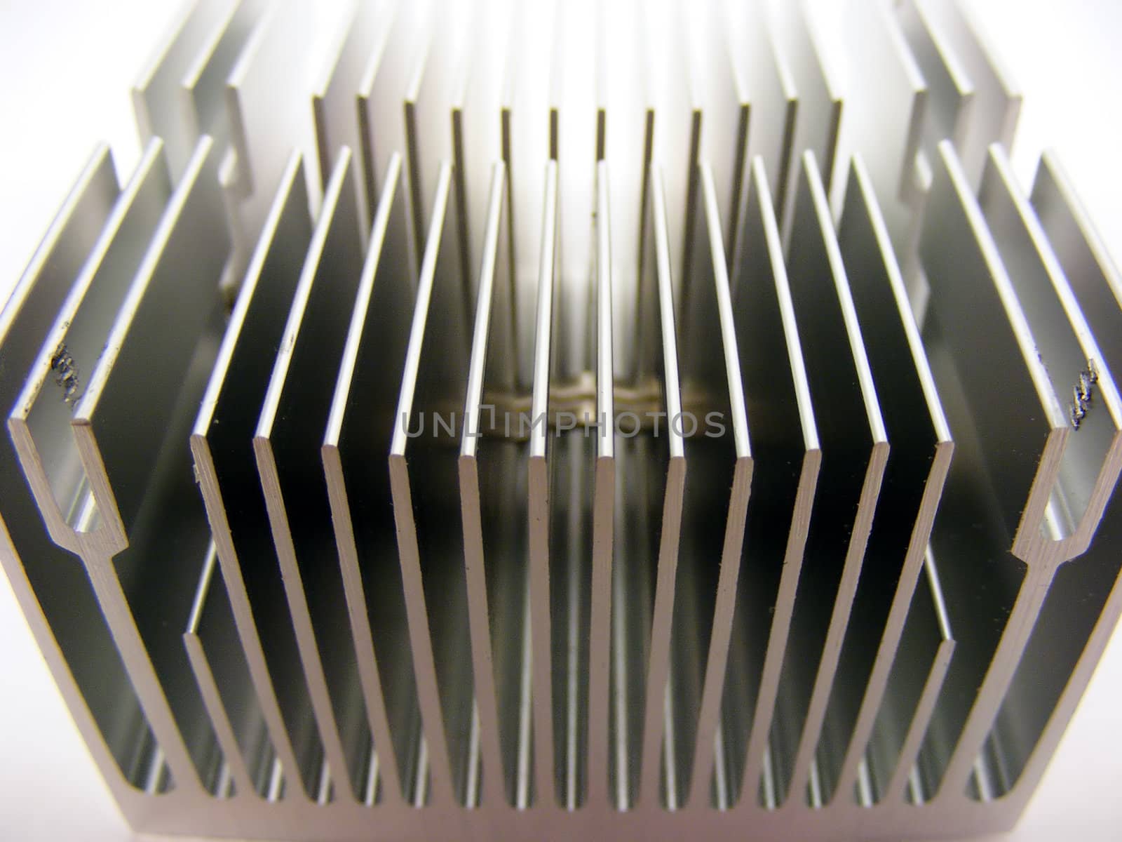 A computer heatsink for a processor on a white background.