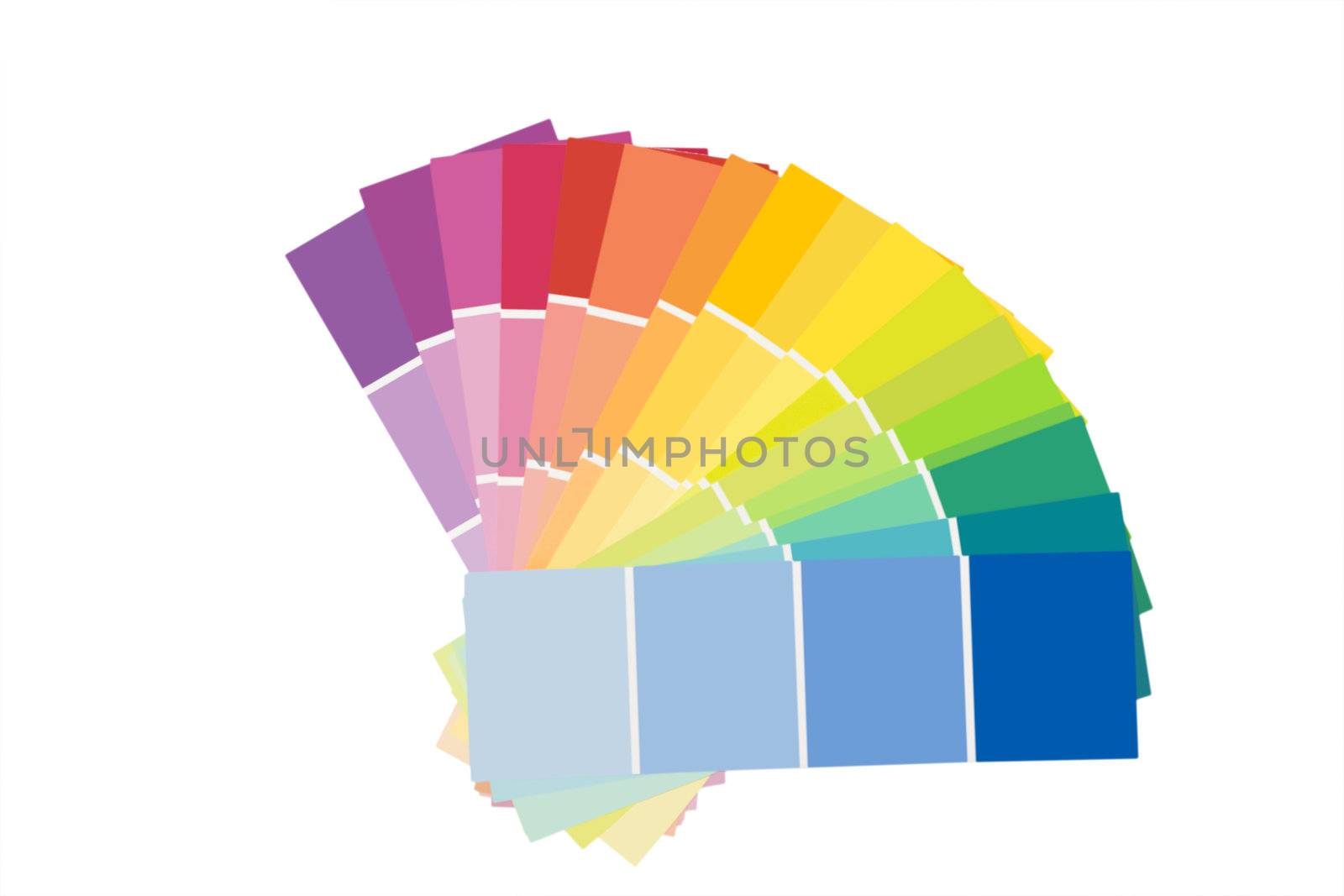 Colorful palette isolated on white