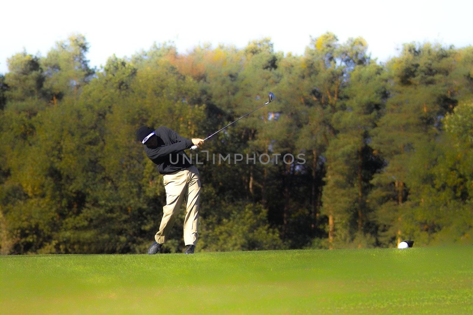 photo of a golfer