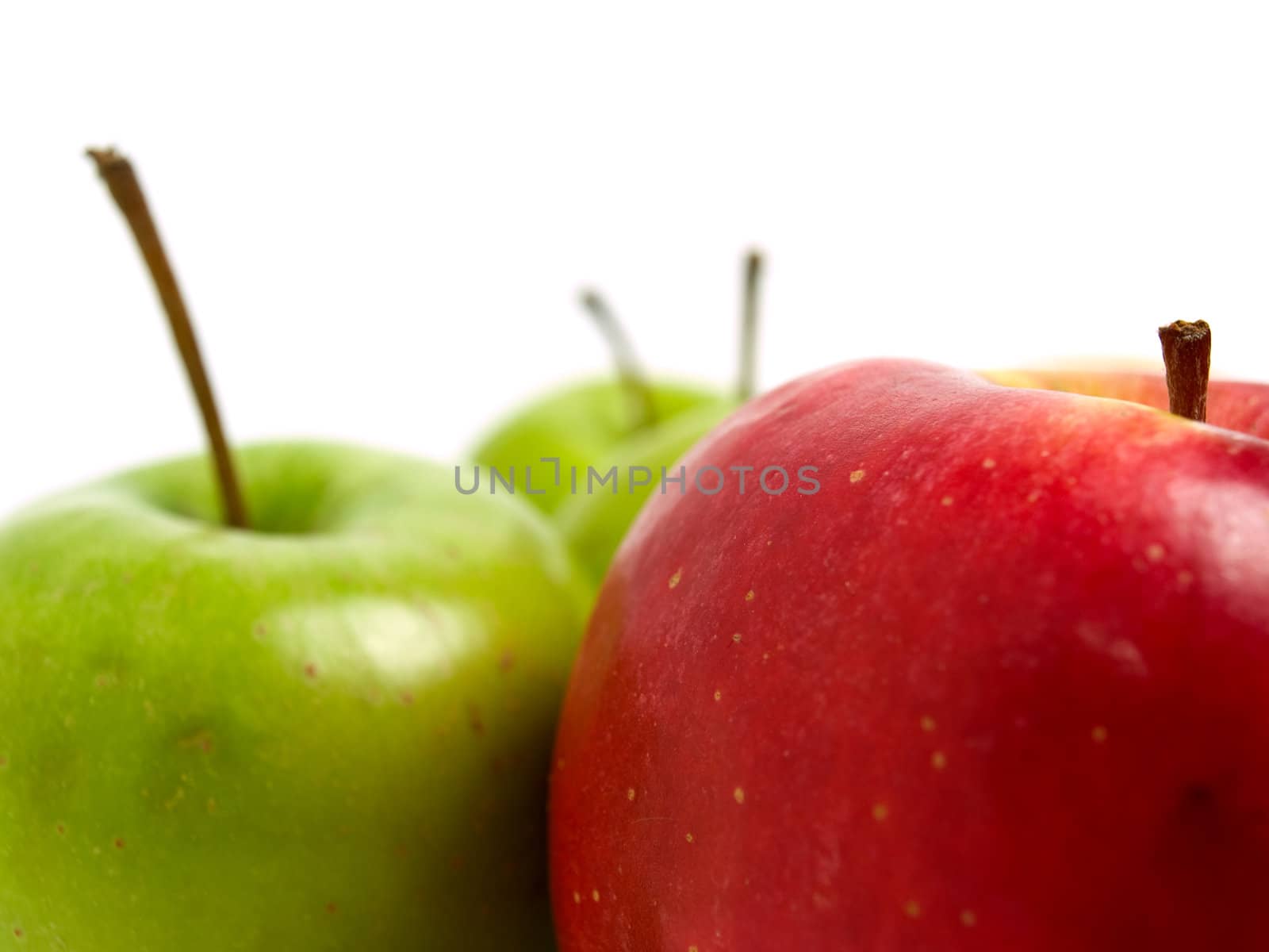 red and green apple by Bedolaga