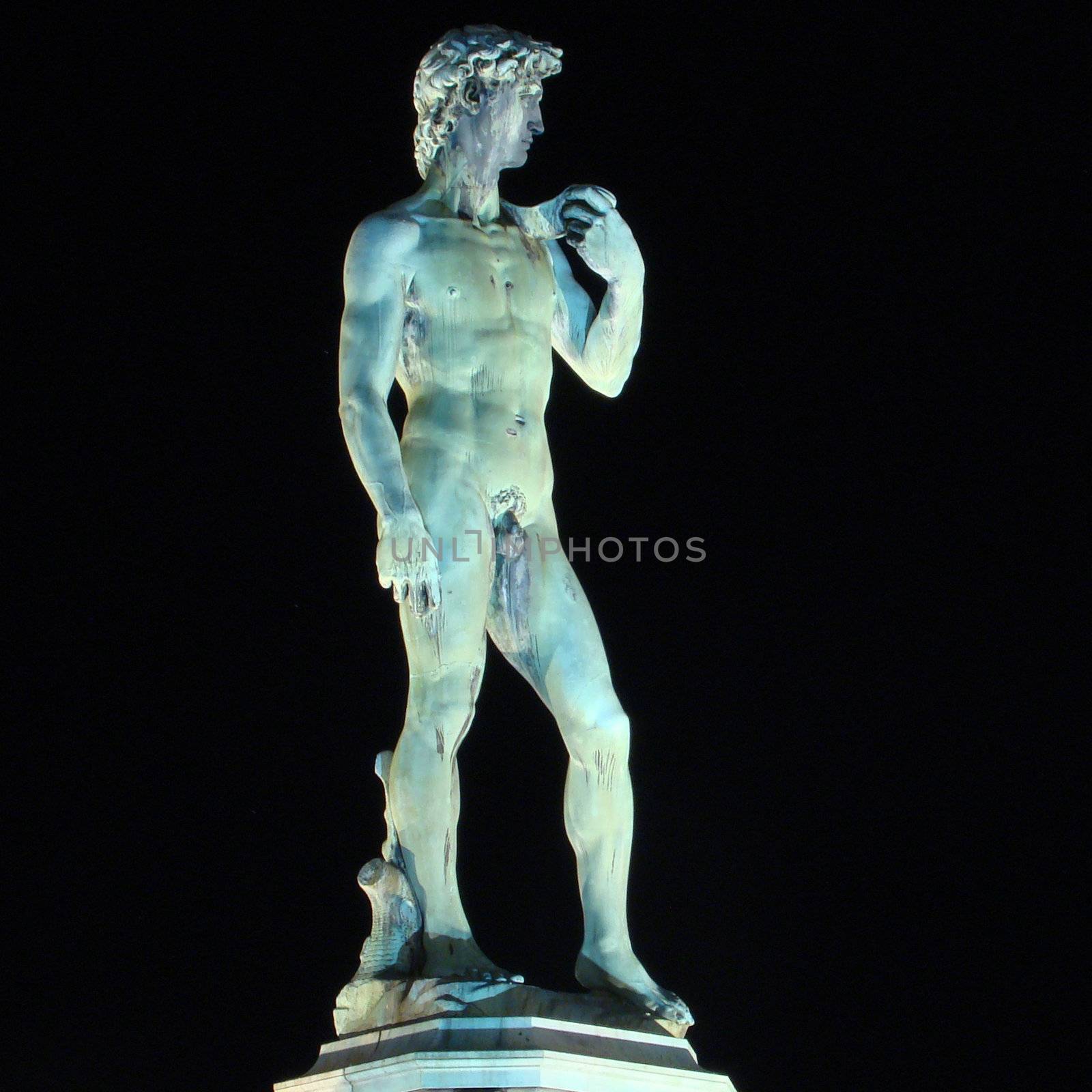 Statue of David by Michelangelo in Florence on Piazzale Michelangelo,Tuscany