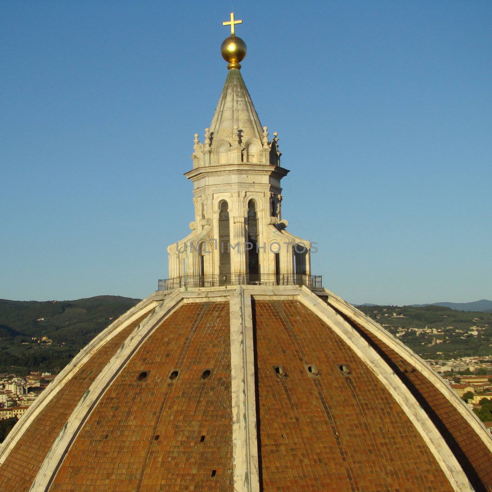 dome of Santa Maria del Fiore cathedral of Florencemasterpiece of Brunelleschi. Firenze - Tuscany, Italy.