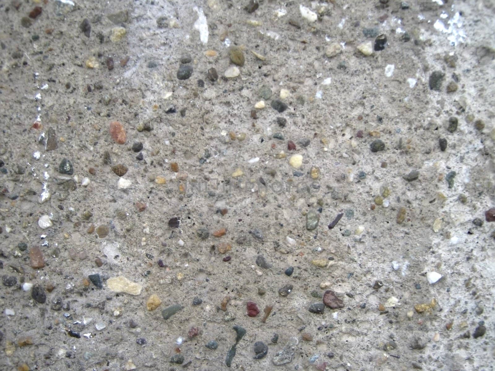 concrete with varicolored small stone