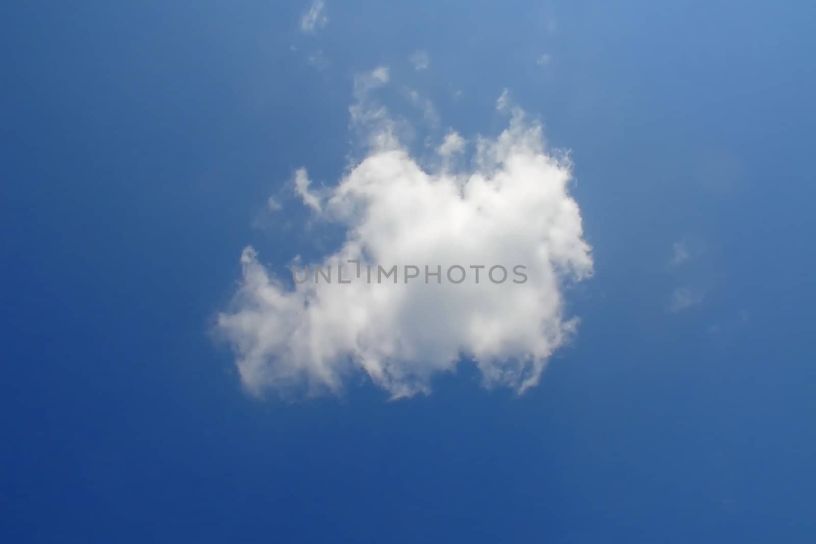 White cloud on a blue sky