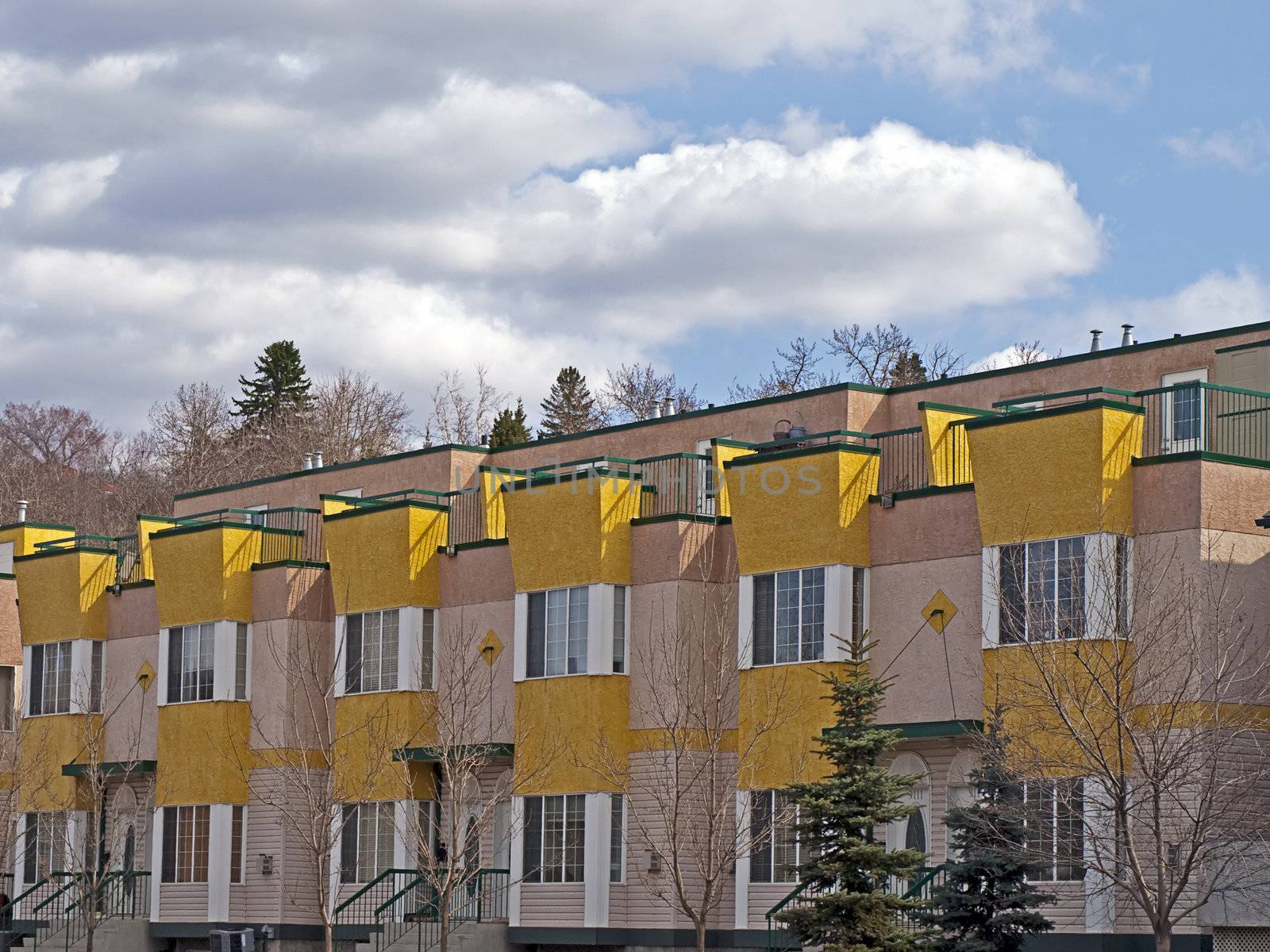 Yellow Townhouses by watamyr