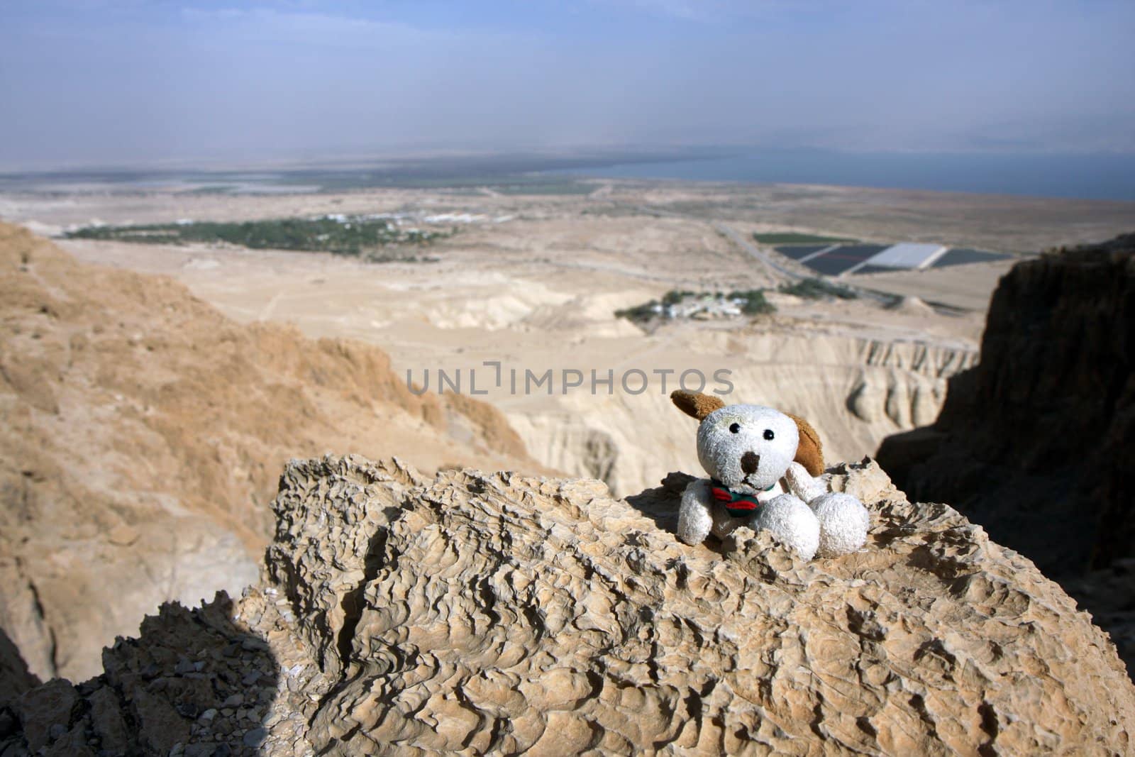 View to the Dead Sea from Kumeran