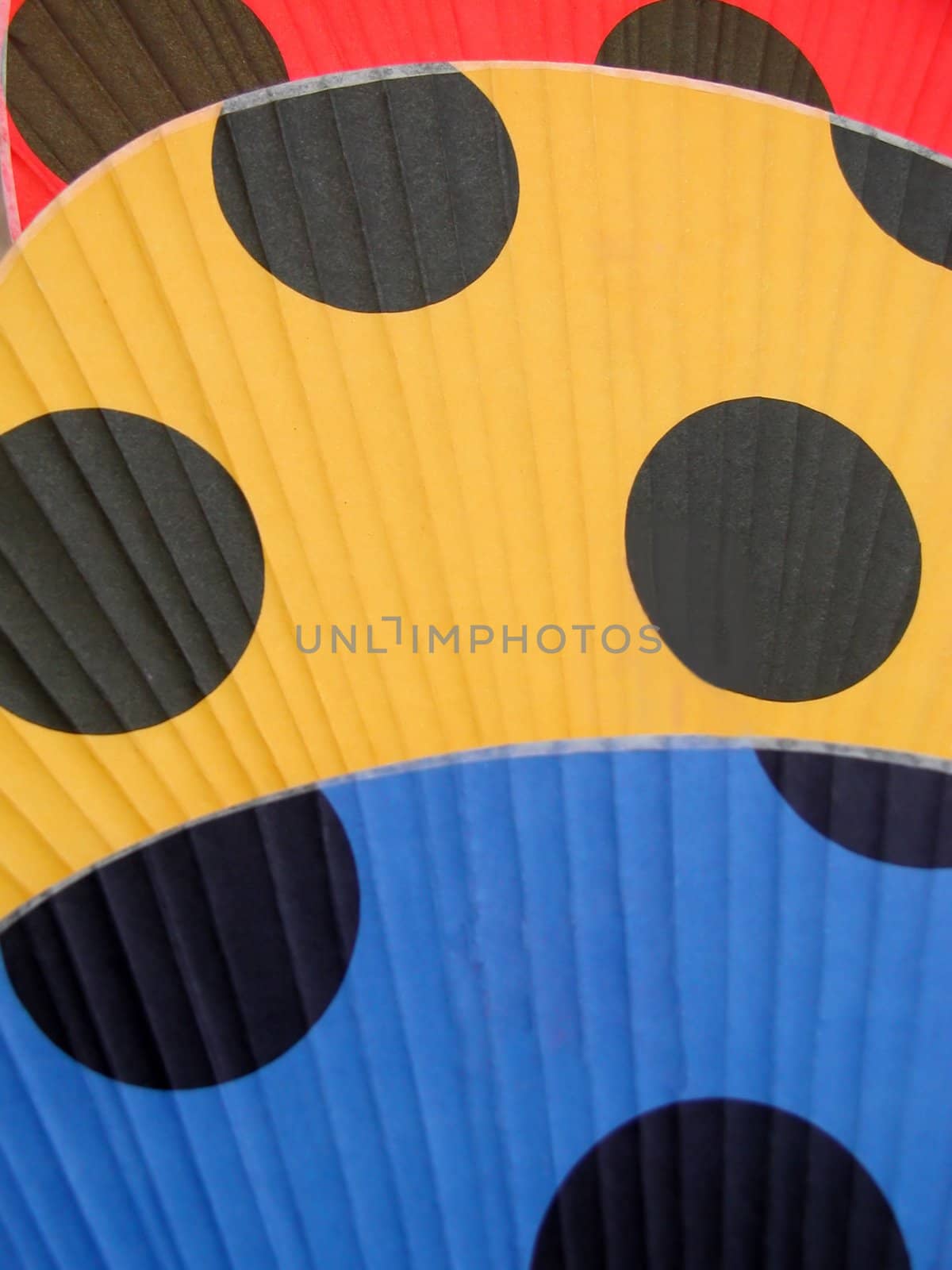  Abstract colourful Japanese festival fans.         