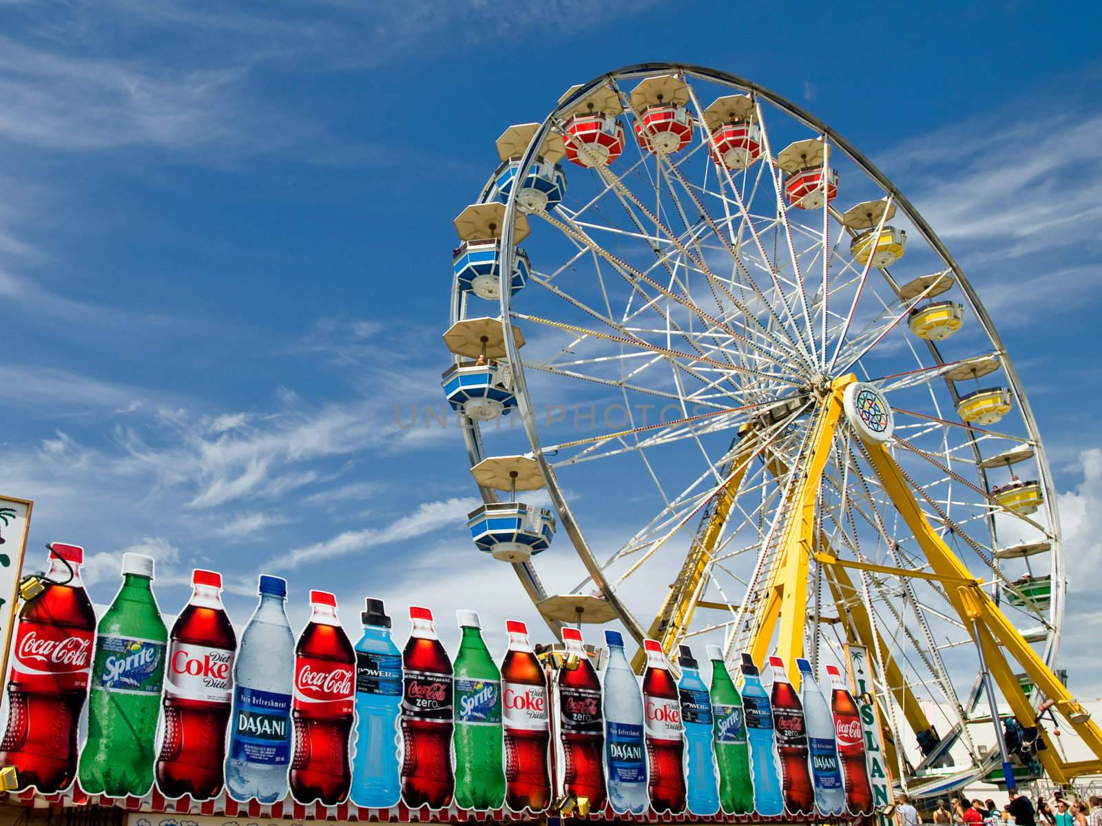 A hot summer day at Capital Ex exhibition in Edmonton, Alberta, Canada, summer of 2008.