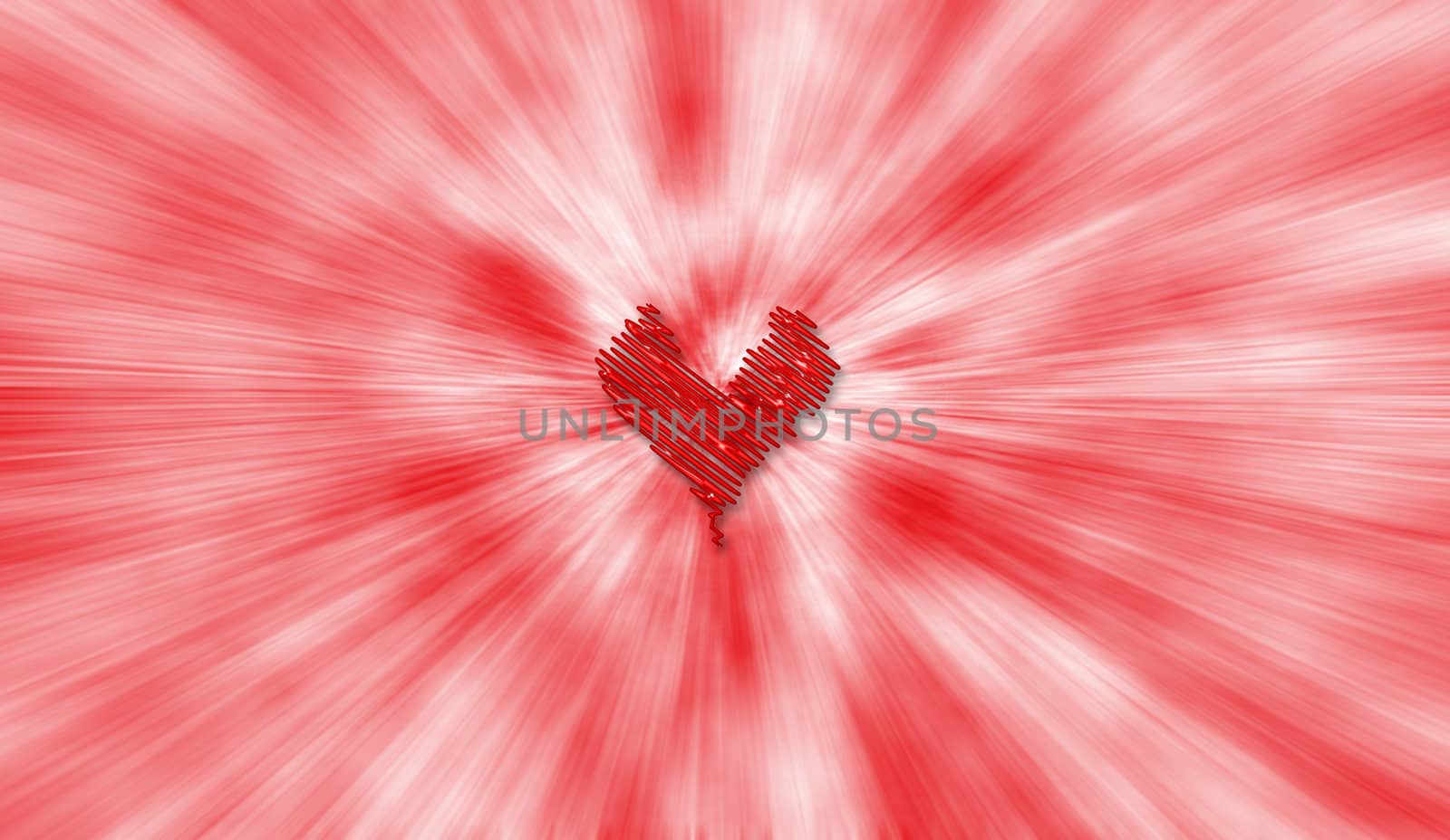 computer illustration of heart background