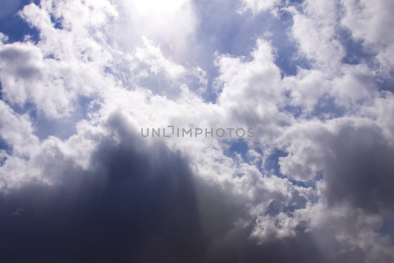Photo of blue sky with some clouds