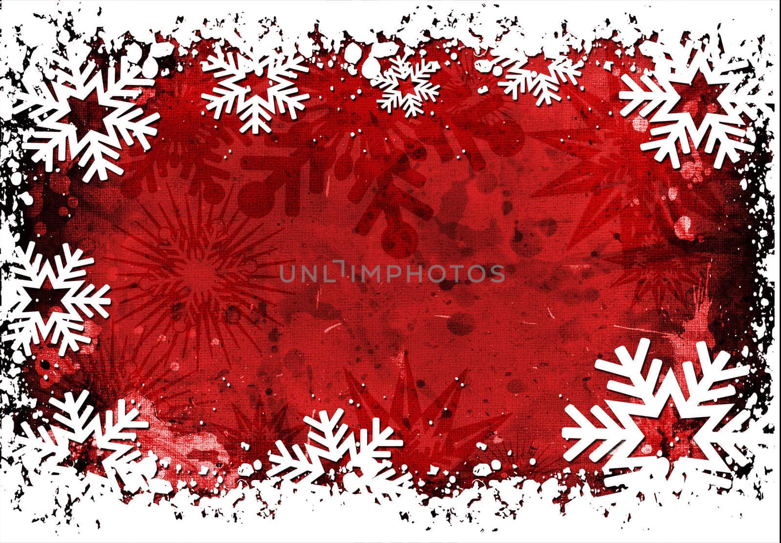 Grunge snowflakes by kjpargeter