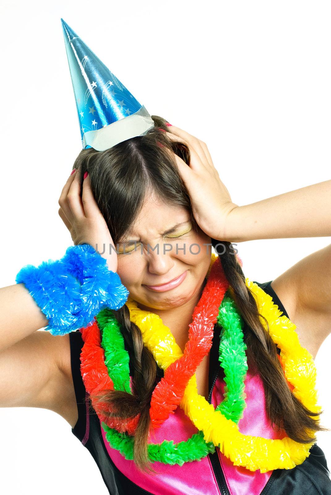 unhappy girl celebrating her birthday by lanak
