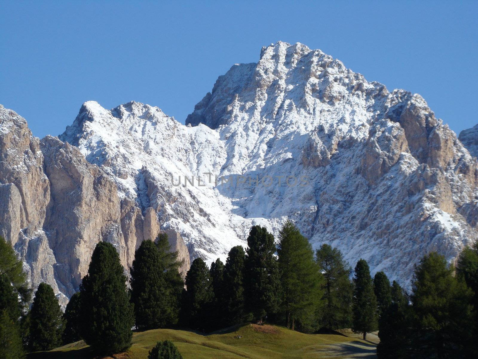 picturesque scenery of Dolomite Mountains, Italy