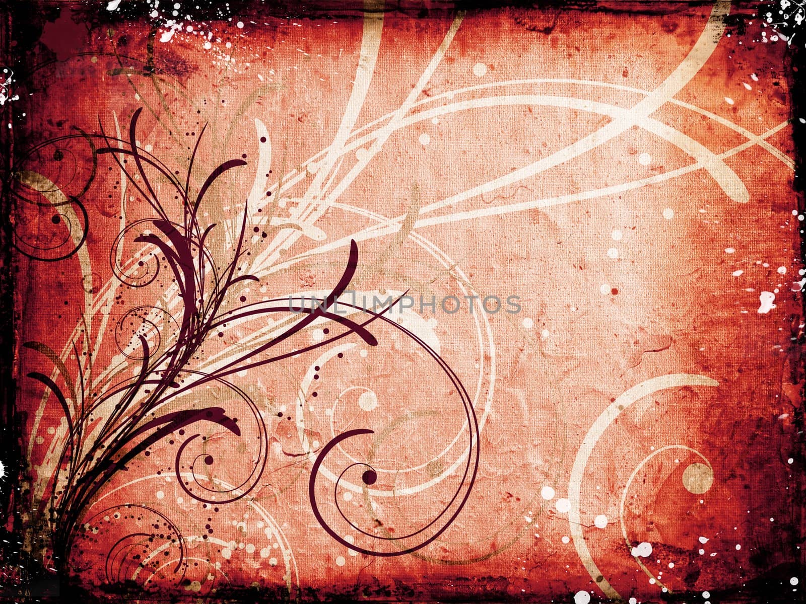 Floral grunge background by kjpargeter