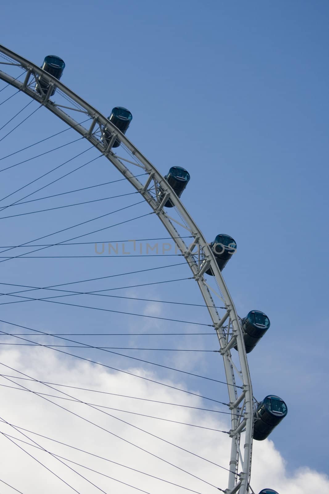 The Singapore Flyer, the biggest Giant wheel in the world.