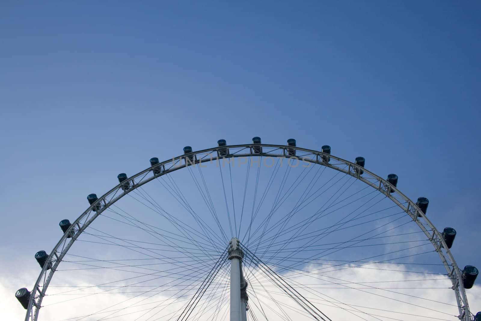 The Singapore Flyer, the biggest Giant wheel in the world.