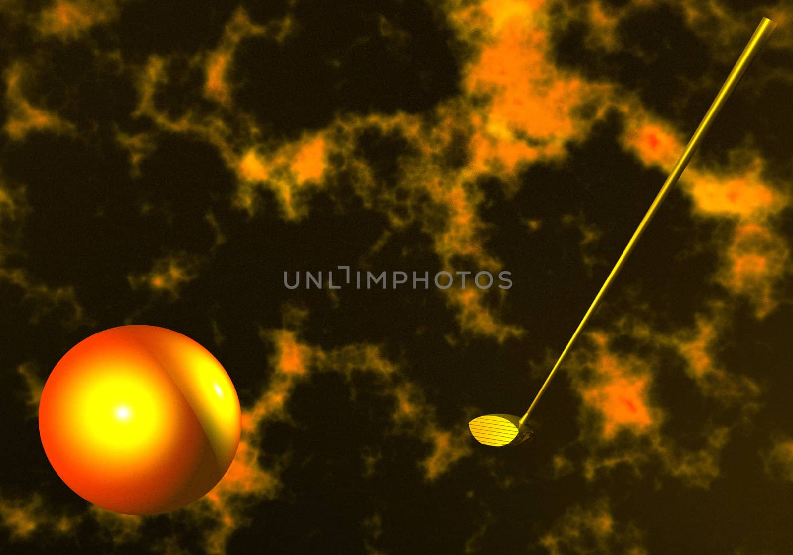 abstract image of the gold winning the ball