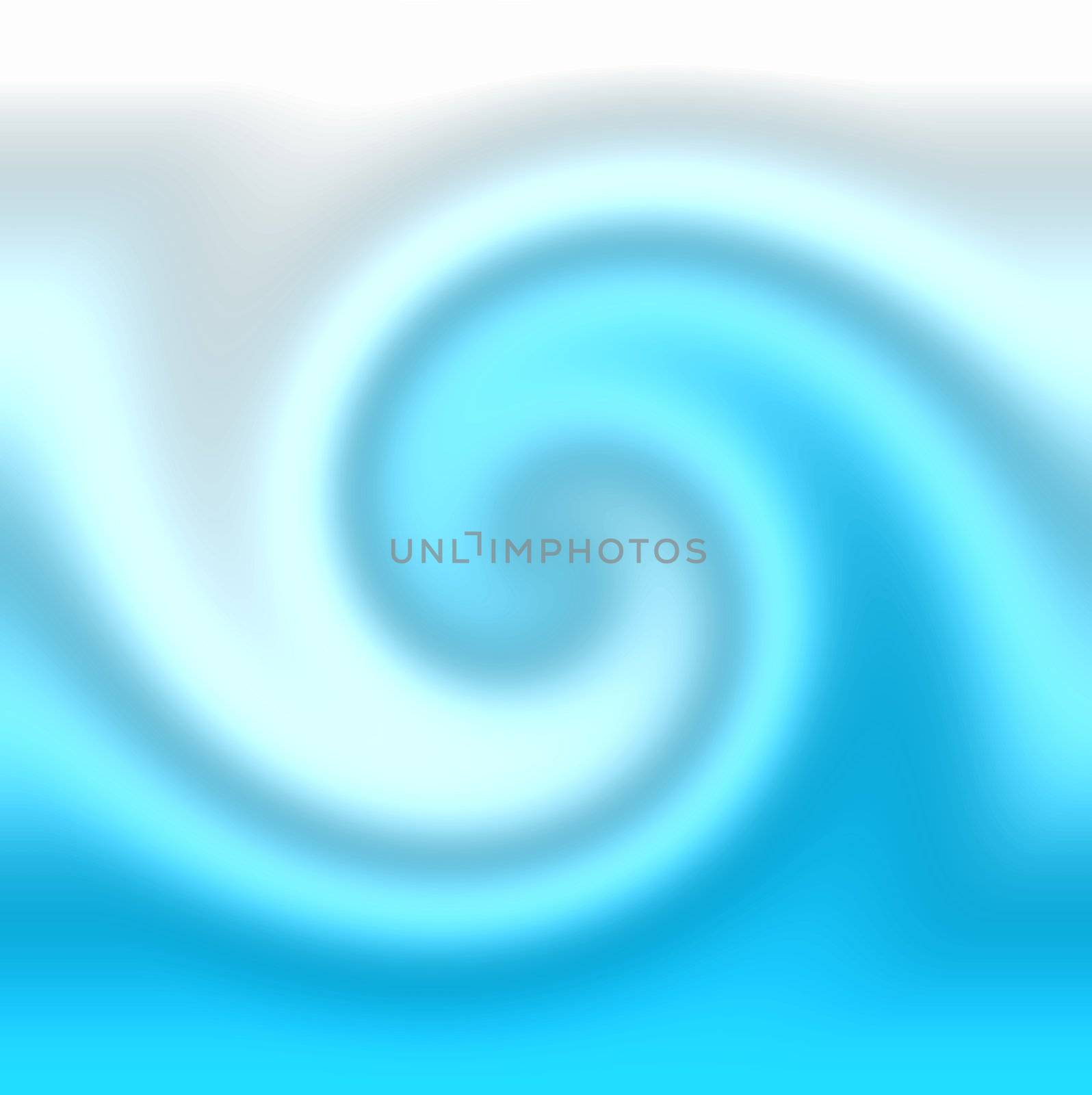 very smooth yin yang wave in bluish tones
