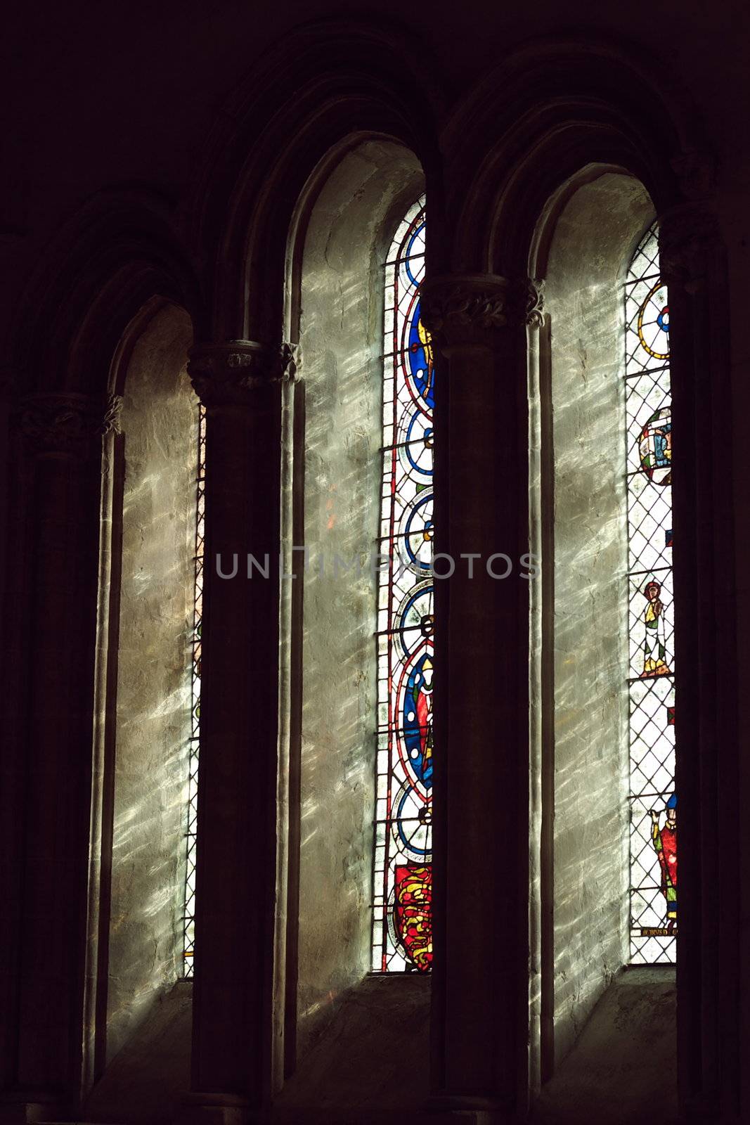  Window in Chetwode Parish Church (former Abbey) in Buckinghamshire, England